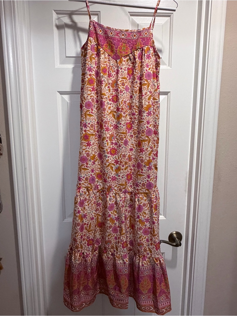 Boho Floral Maxi Dress- small